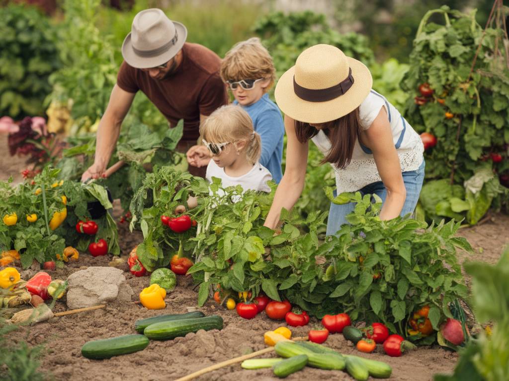 Les bienfaits d’un potager en famille